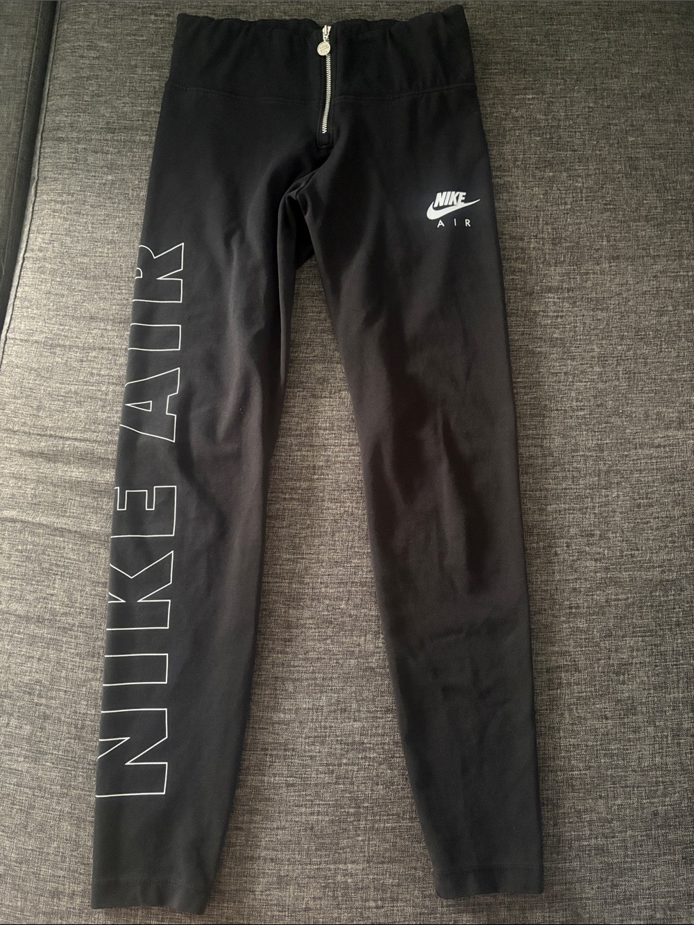 Nike Black Active Jogger Pants with Front Zip